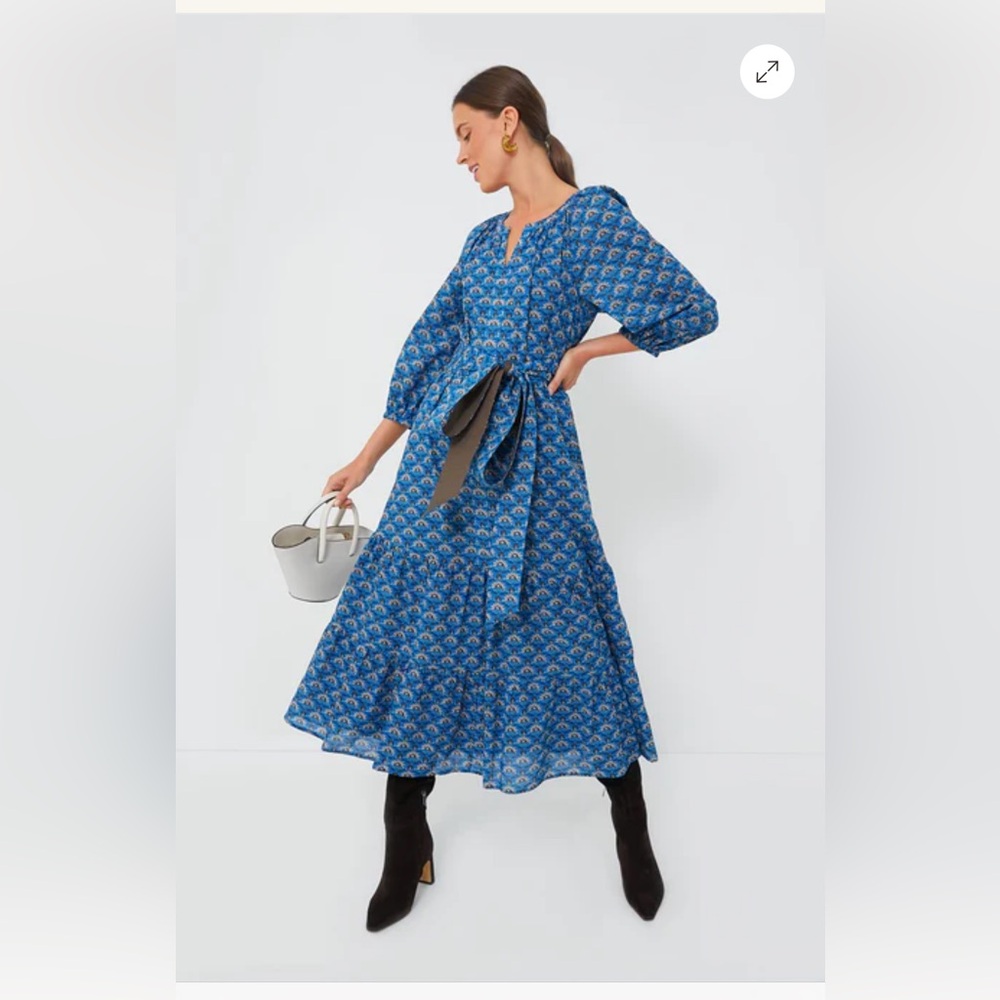 Tuckernuck Indigo Peacock Lyles Dress - Picture 2 of 6